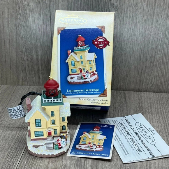 Hallmark Other - 2004 Hallmark Keepsake Lighthouse Greetings Magic Collector's Series Ornament
